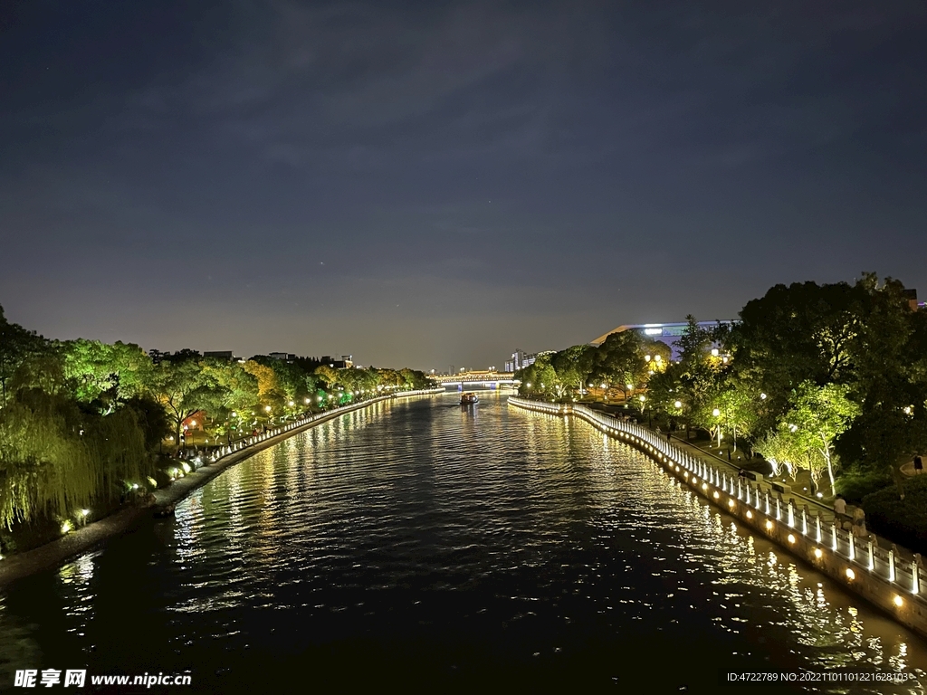 苏州盘门夜景 