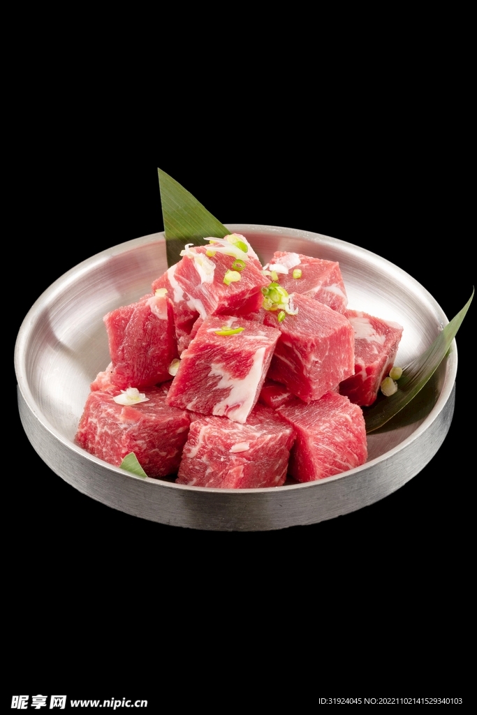 雪花牛肉粒