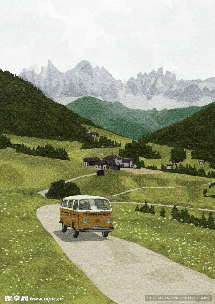 风景插画