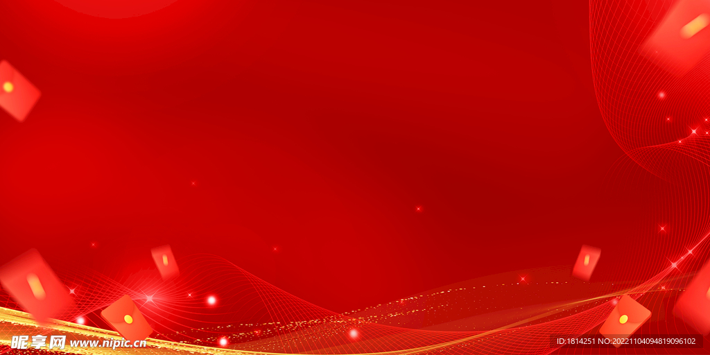 红色背景
