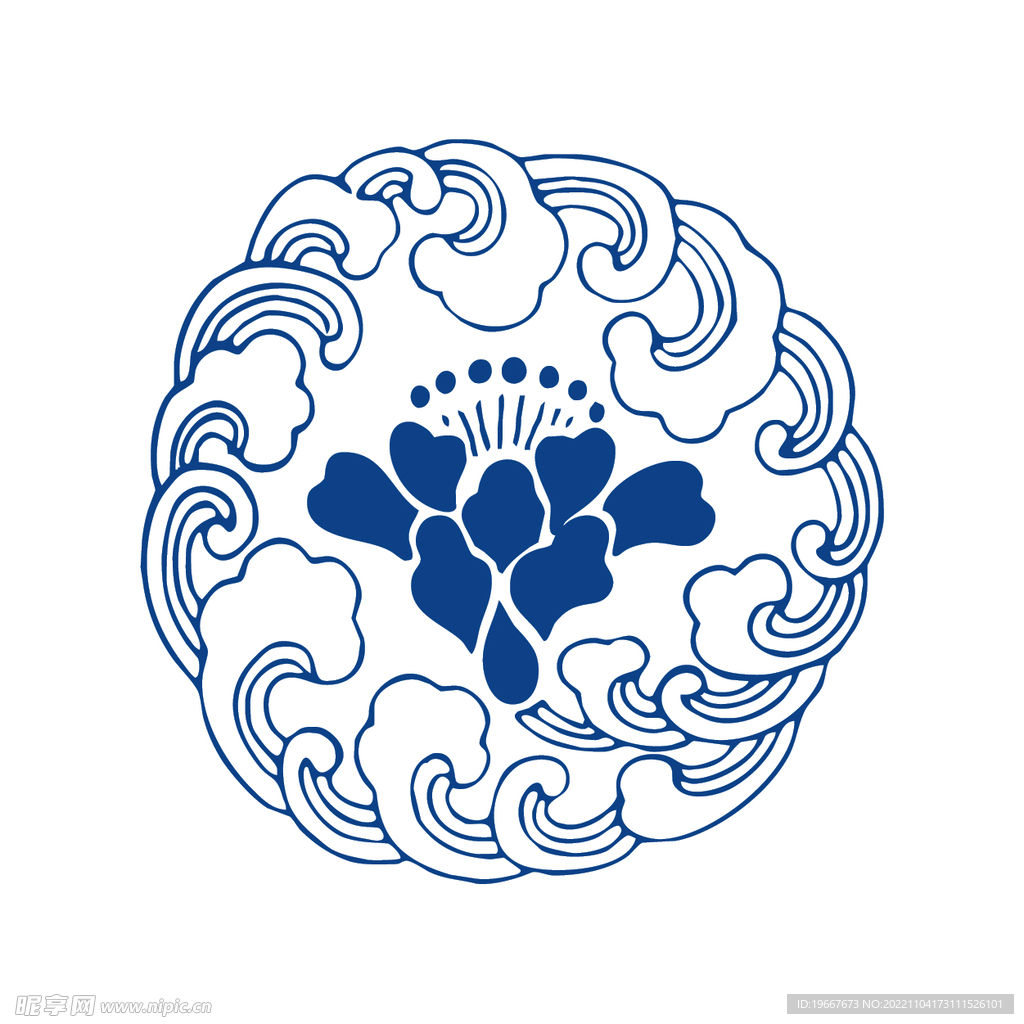 青花纹样 
