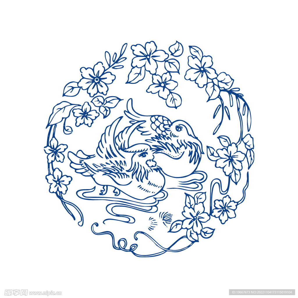 青花纹样