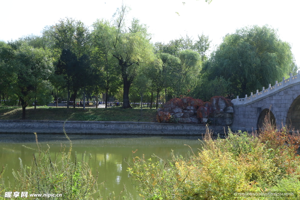 龙潭中湖风景 