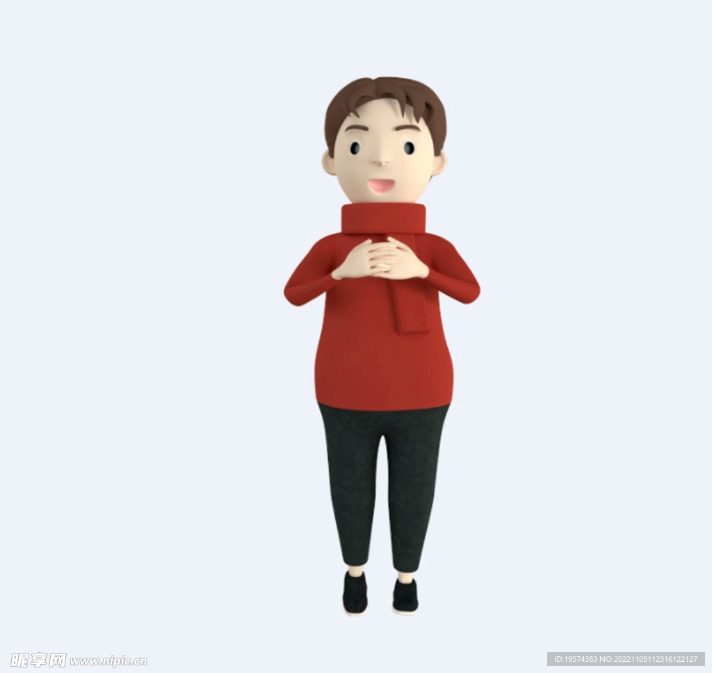 C4D模型 卡通人 