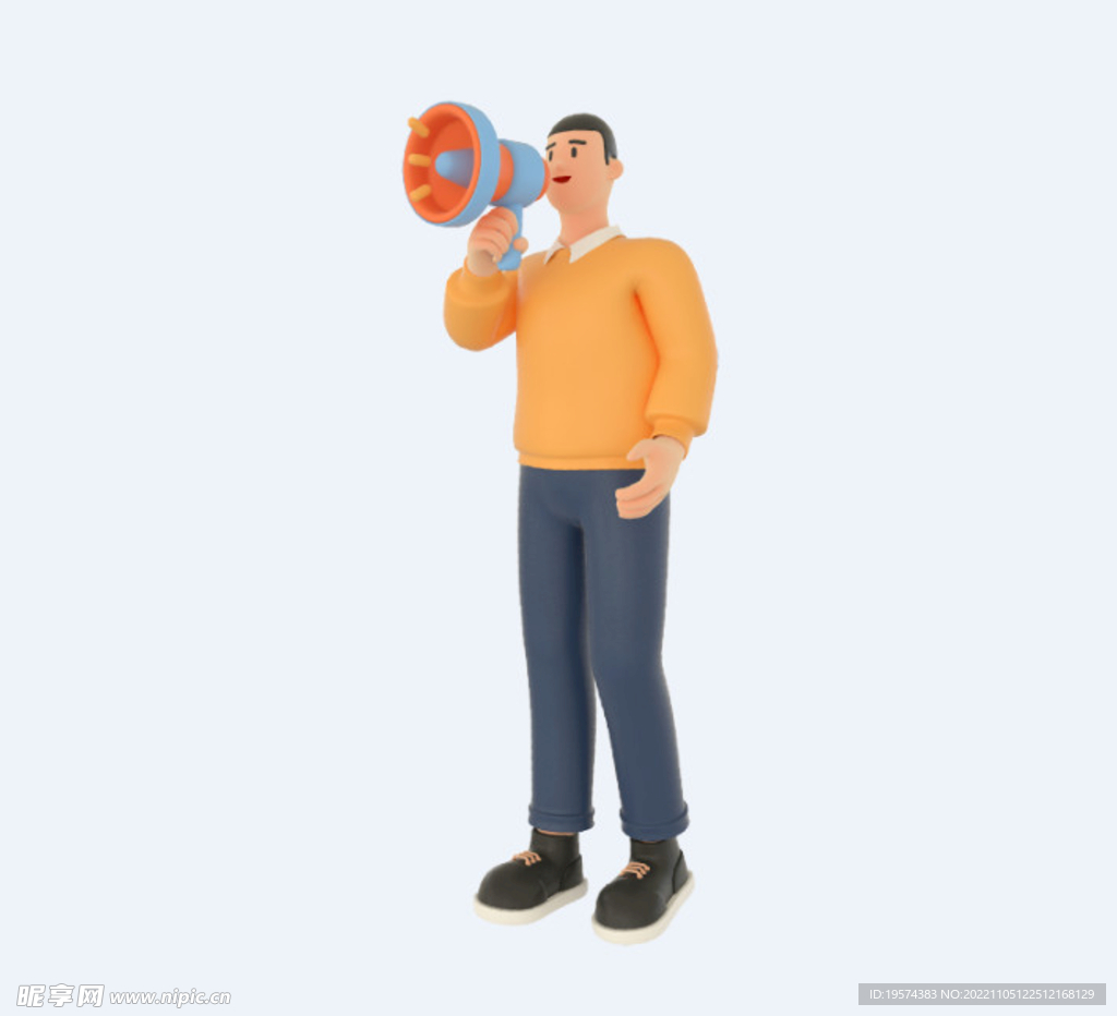 C4D模型 卡通人 
