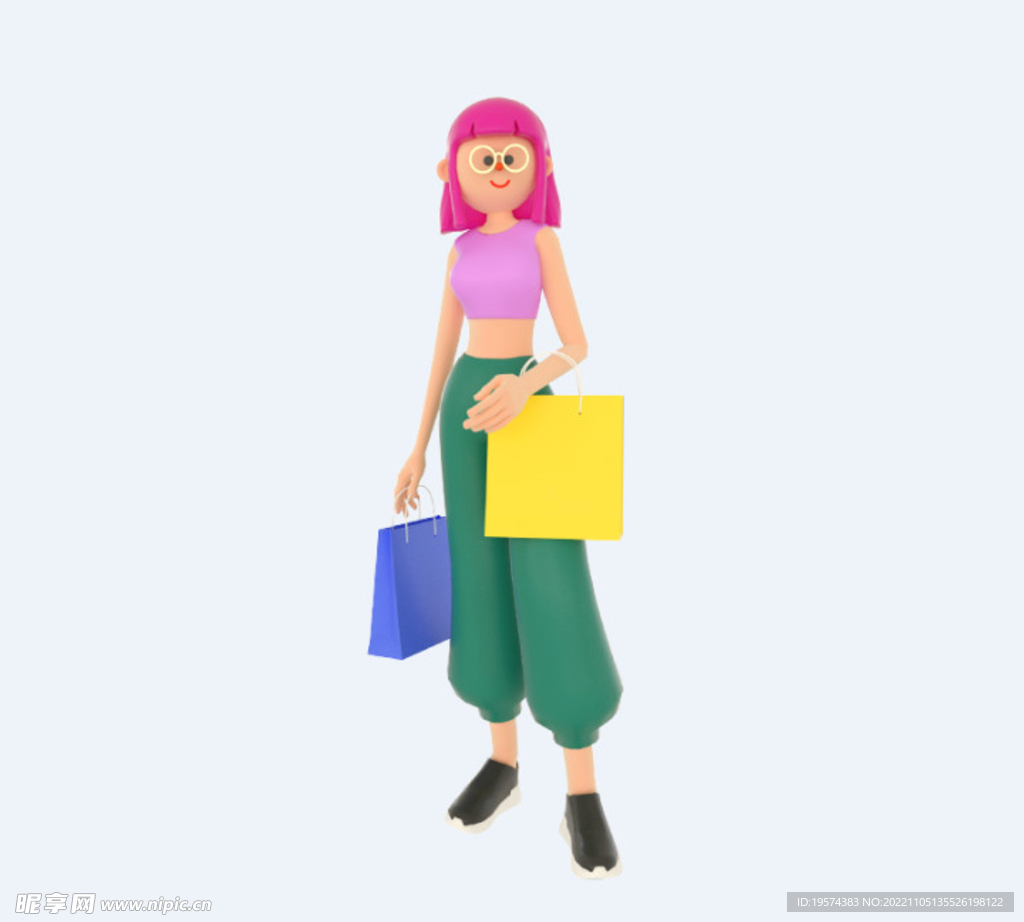 C4D模型 卡通人 