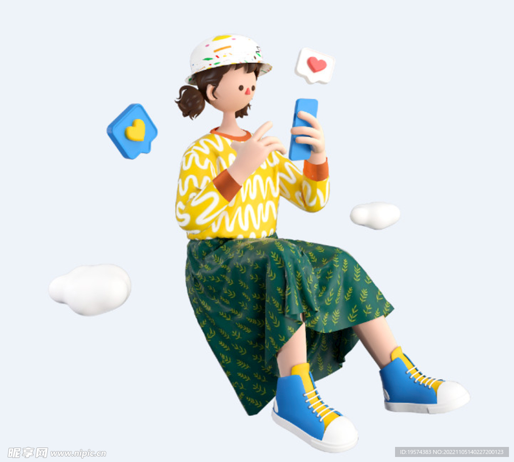 C4D模型 卡通人 