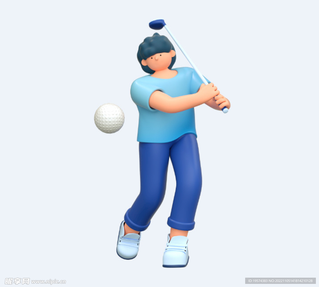C4D模型 卡通人 