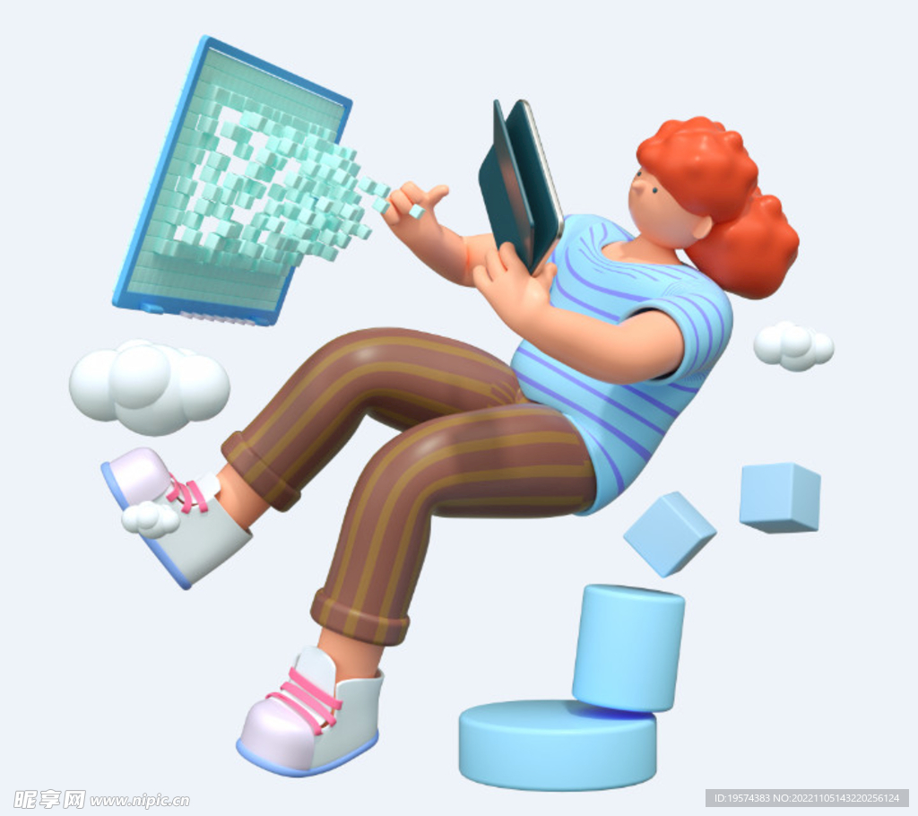 C4D模型 卡通人 