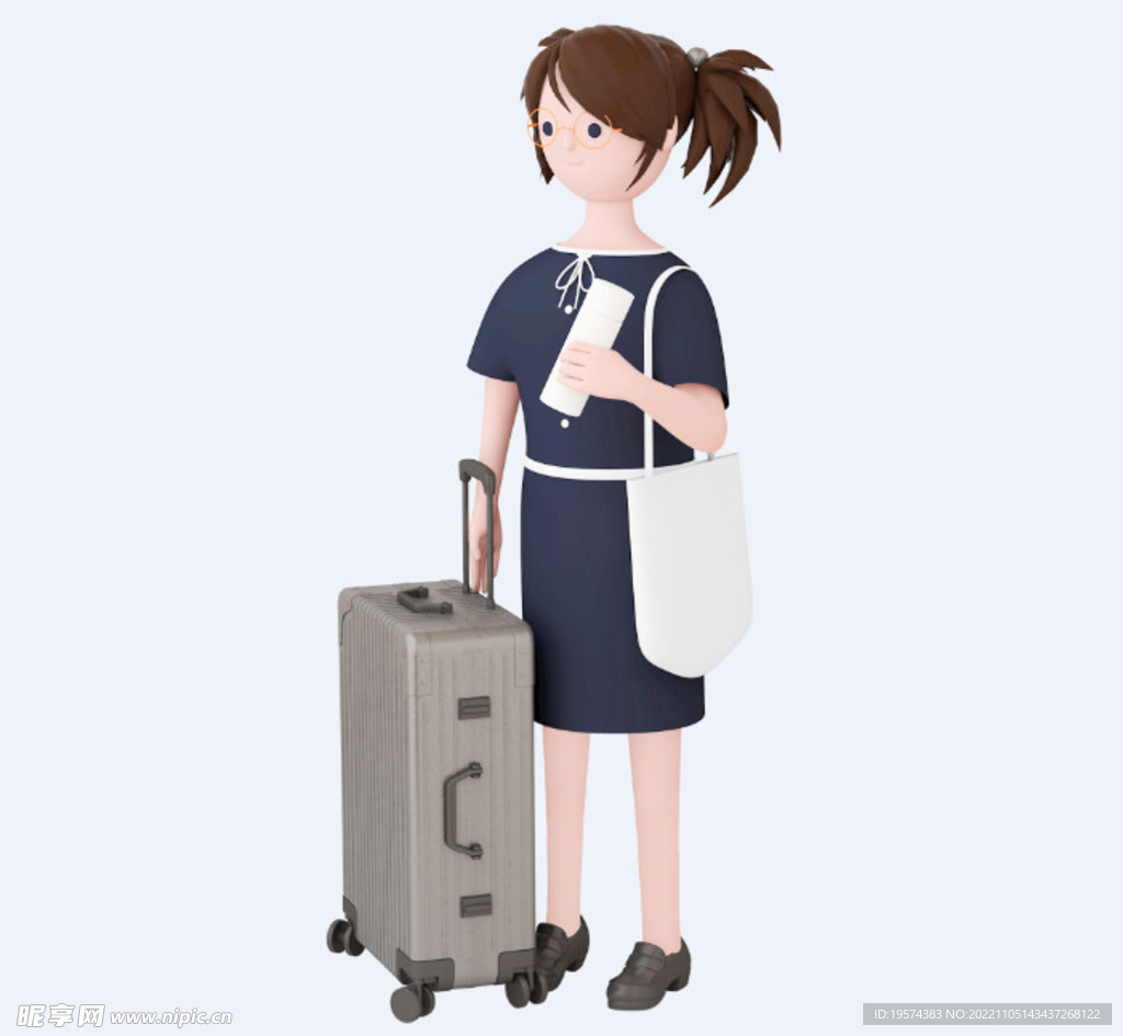 C4D模型 卡通人 