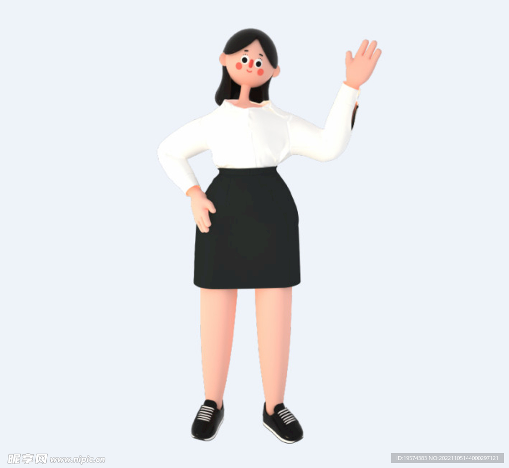 C4D模型 卡通人 