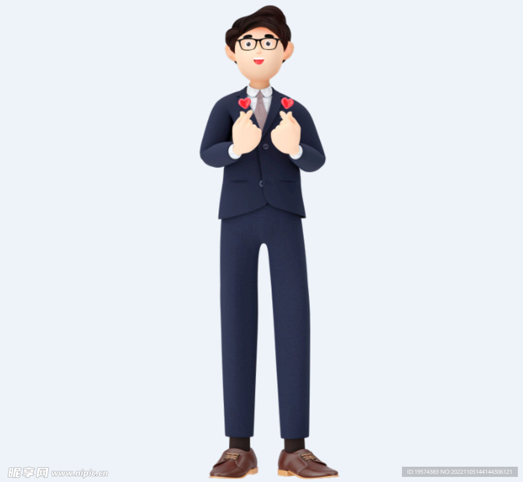 C4D模型 卡通人 