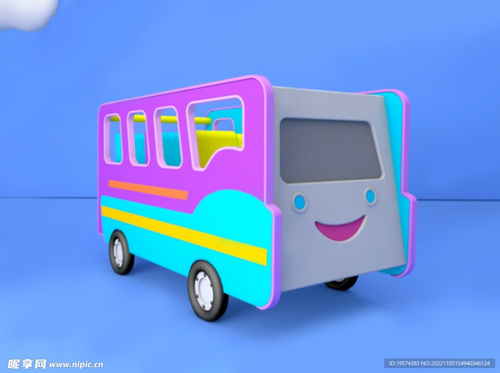 C4D模型娃娃屋汽车