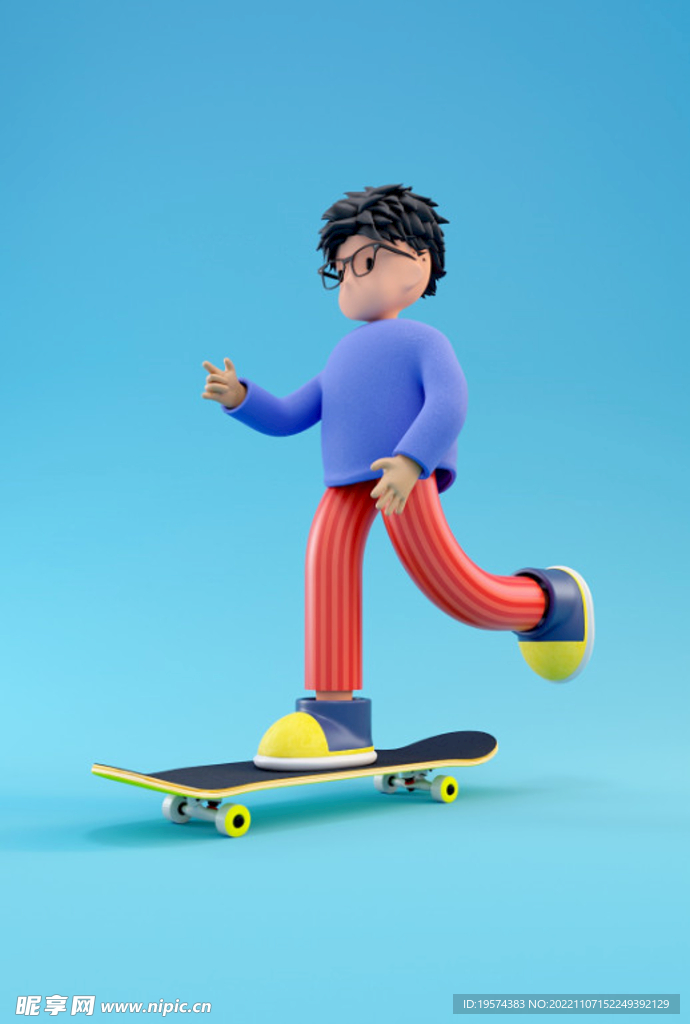 C4D模型 卡通人 