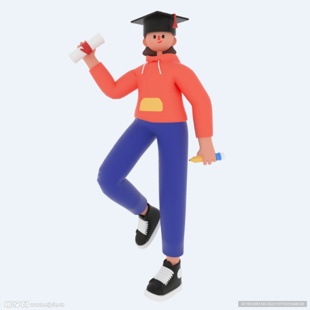 C4D模型 卡通人 