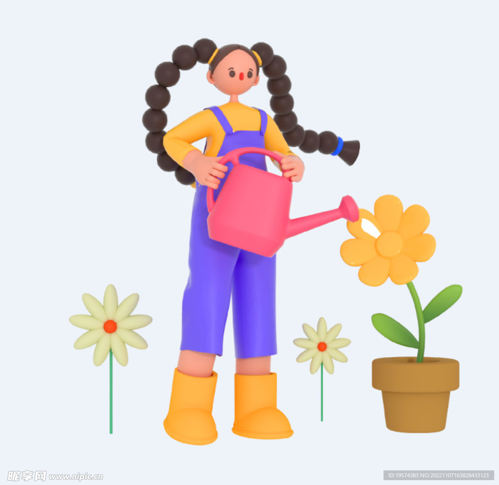 C4D模型 卡通人 