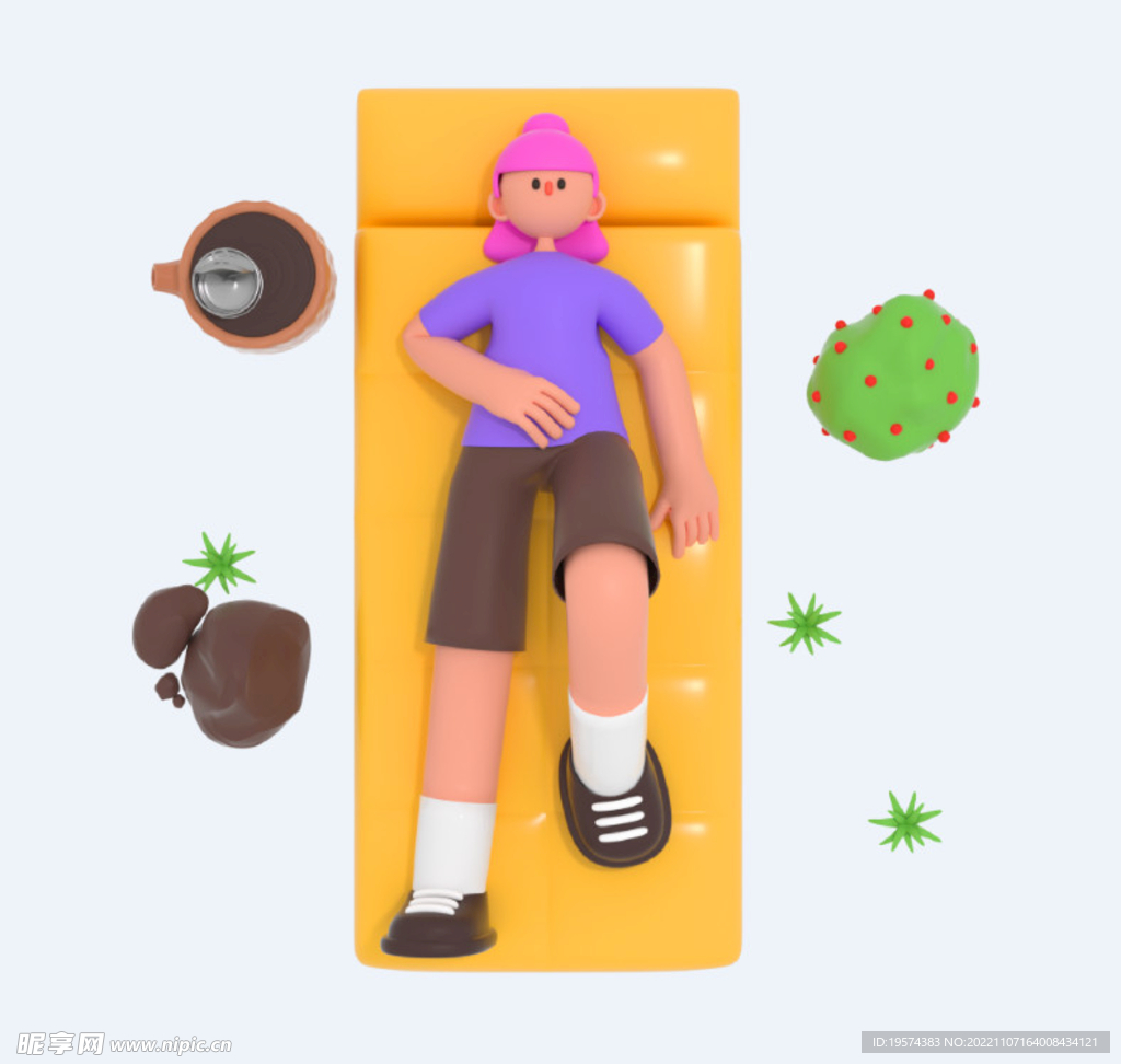 C4D模型 卡通人  