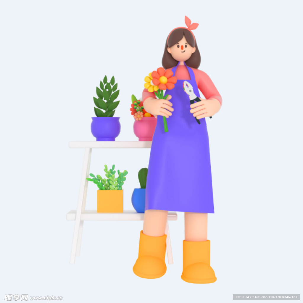 C4D模型 卡通人 