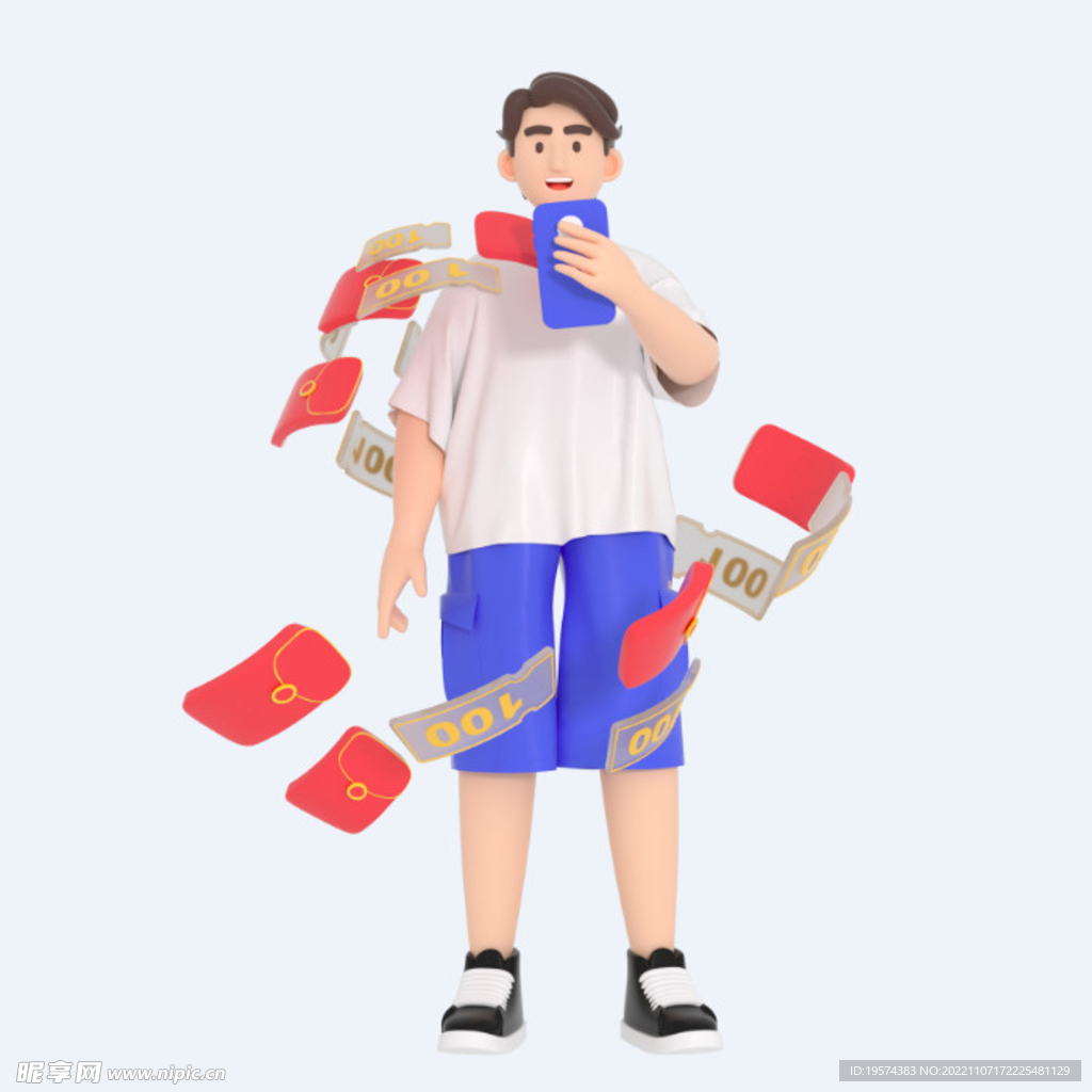 C4D模型 卡通人  