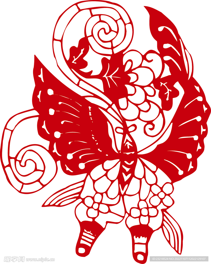 卡通蝴蝶