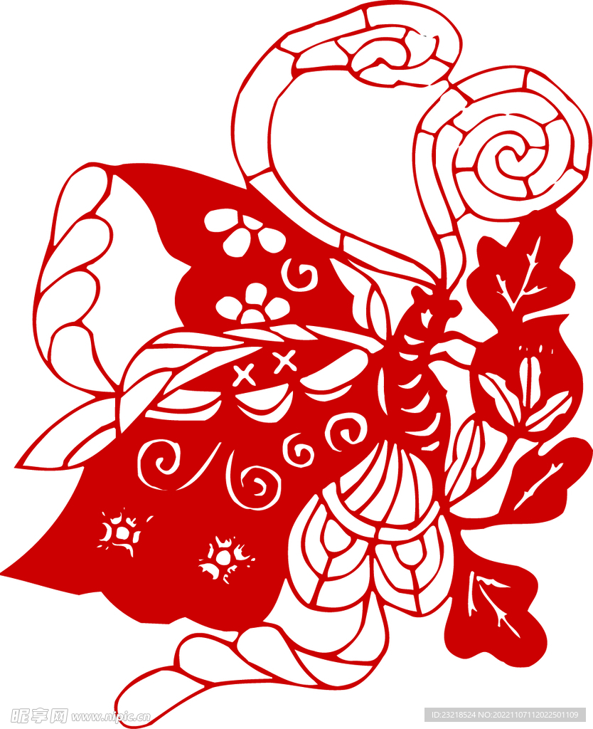 卡通蝴蝶