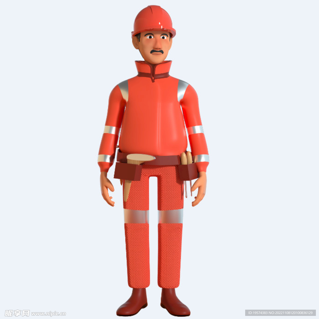 C4D模型 卡通人 