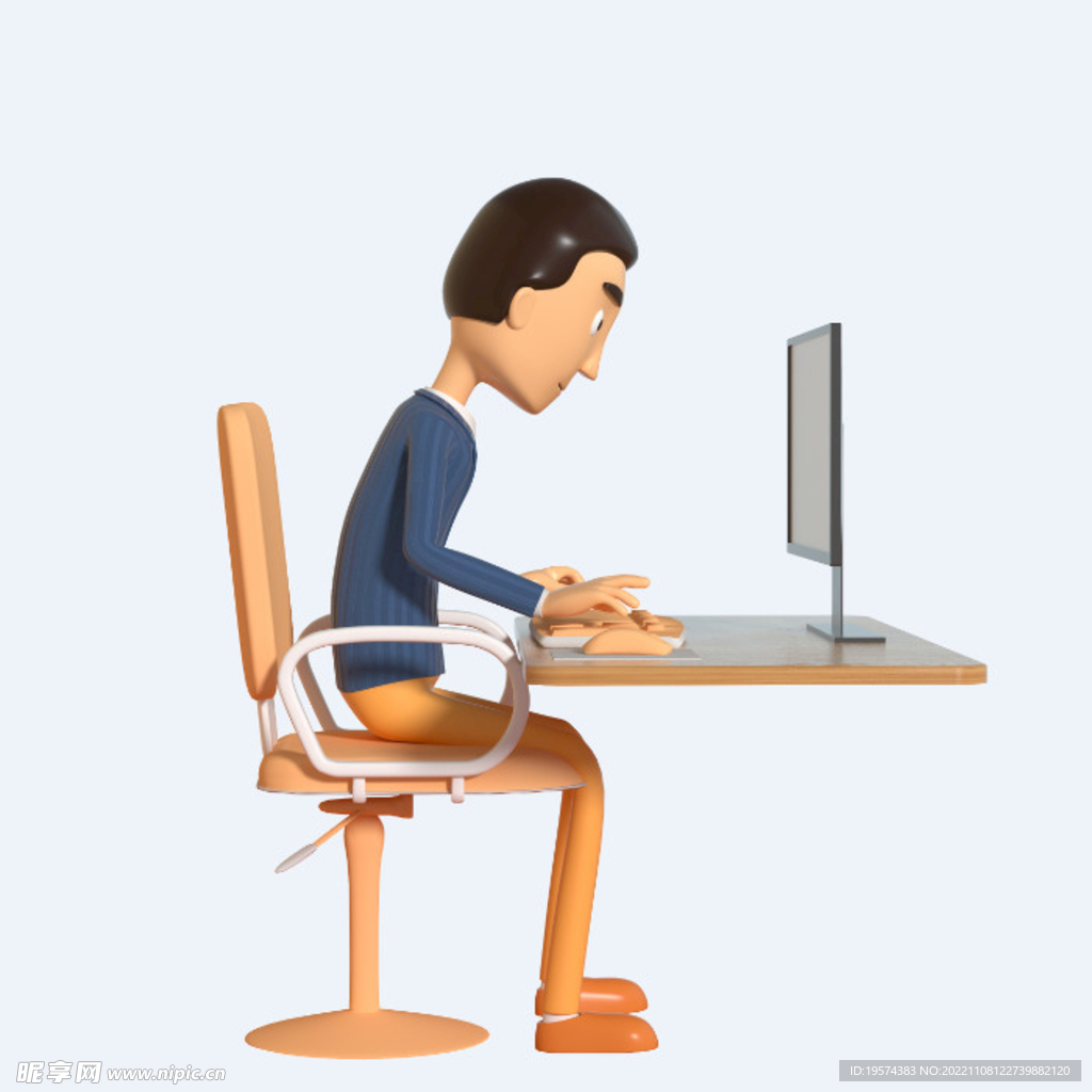 C4D模型 卡通人 