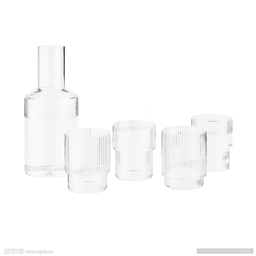 C4D模型 玻璃酒杯