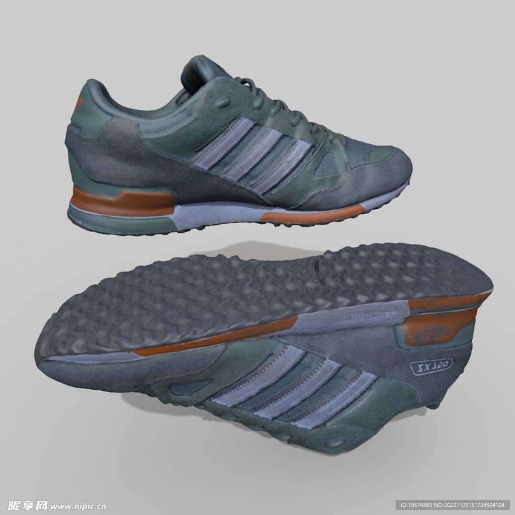 C4D模型 鞋子  