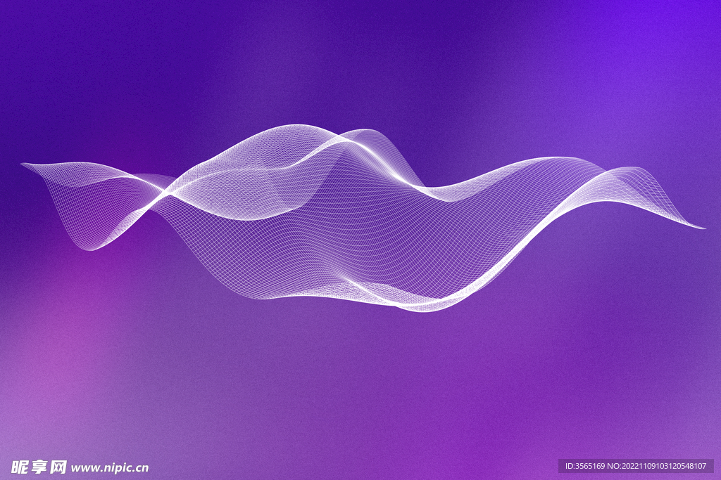 数字网格抽象波浪线条