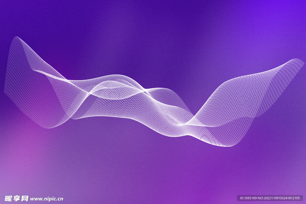 数字网格抽象波浪线条