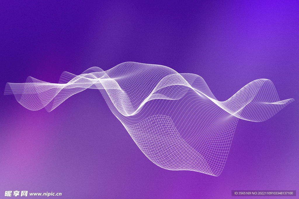 数字网格抽象波浪线条