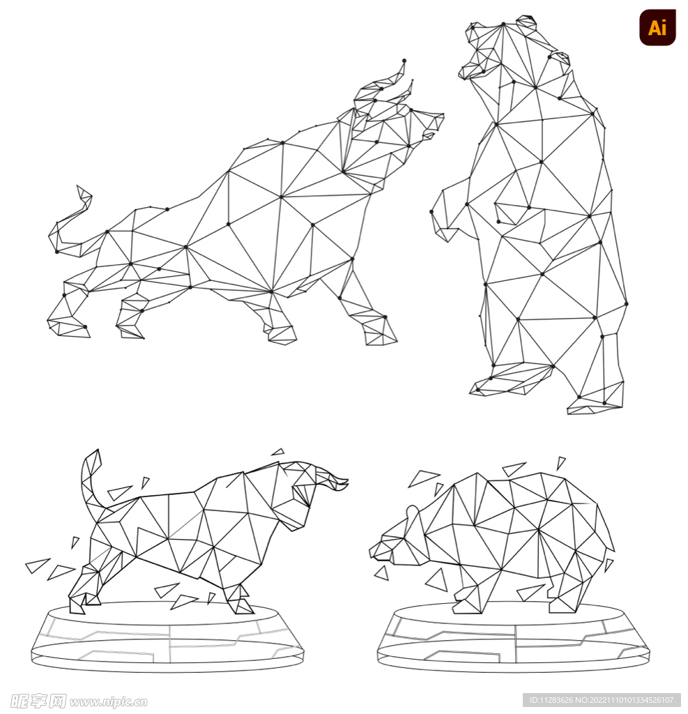 抽象几何牛熊