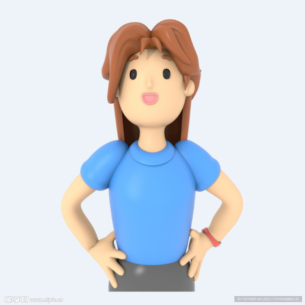 C4D模型 卡通人  