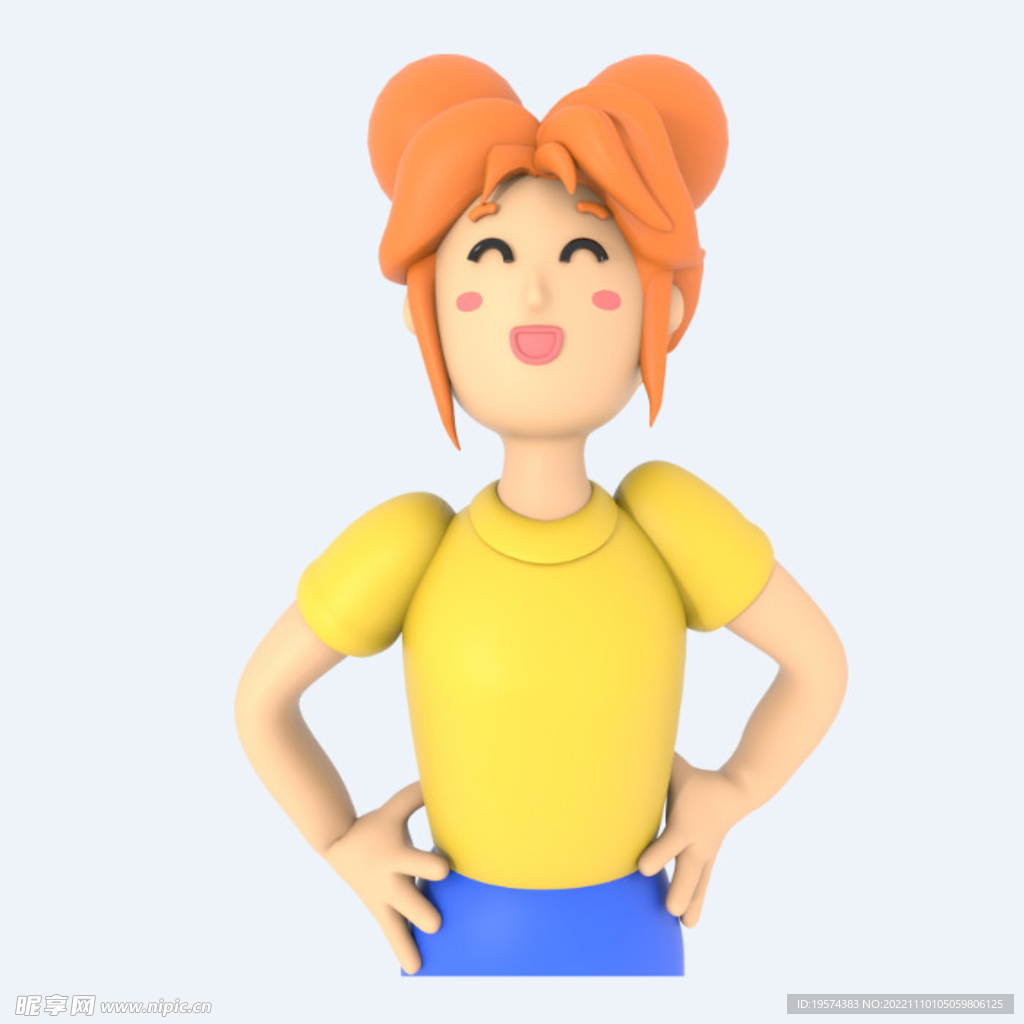 C4D模型 卡通人  