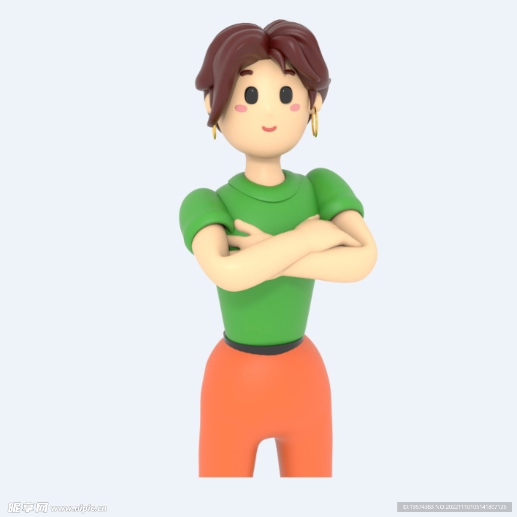 C4D模型 卡通人 