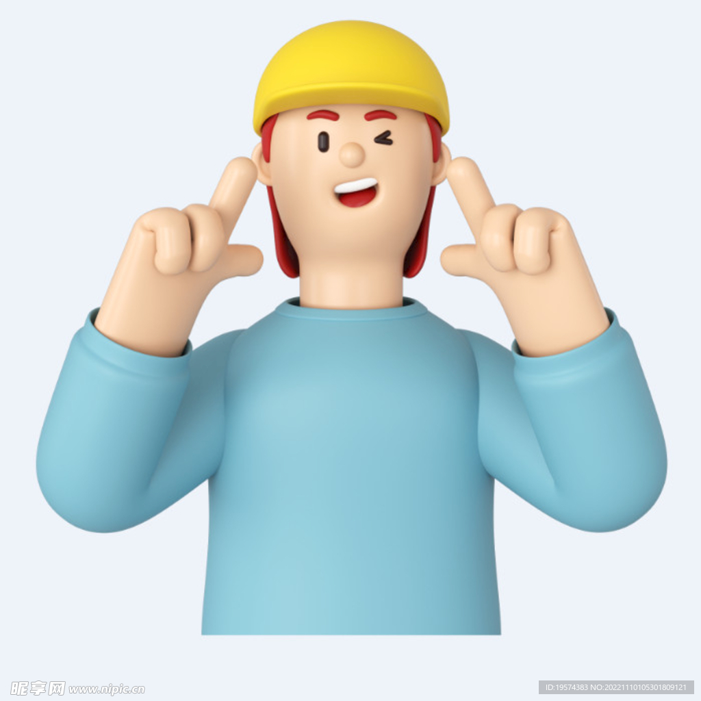 C4D模型 卡通人  