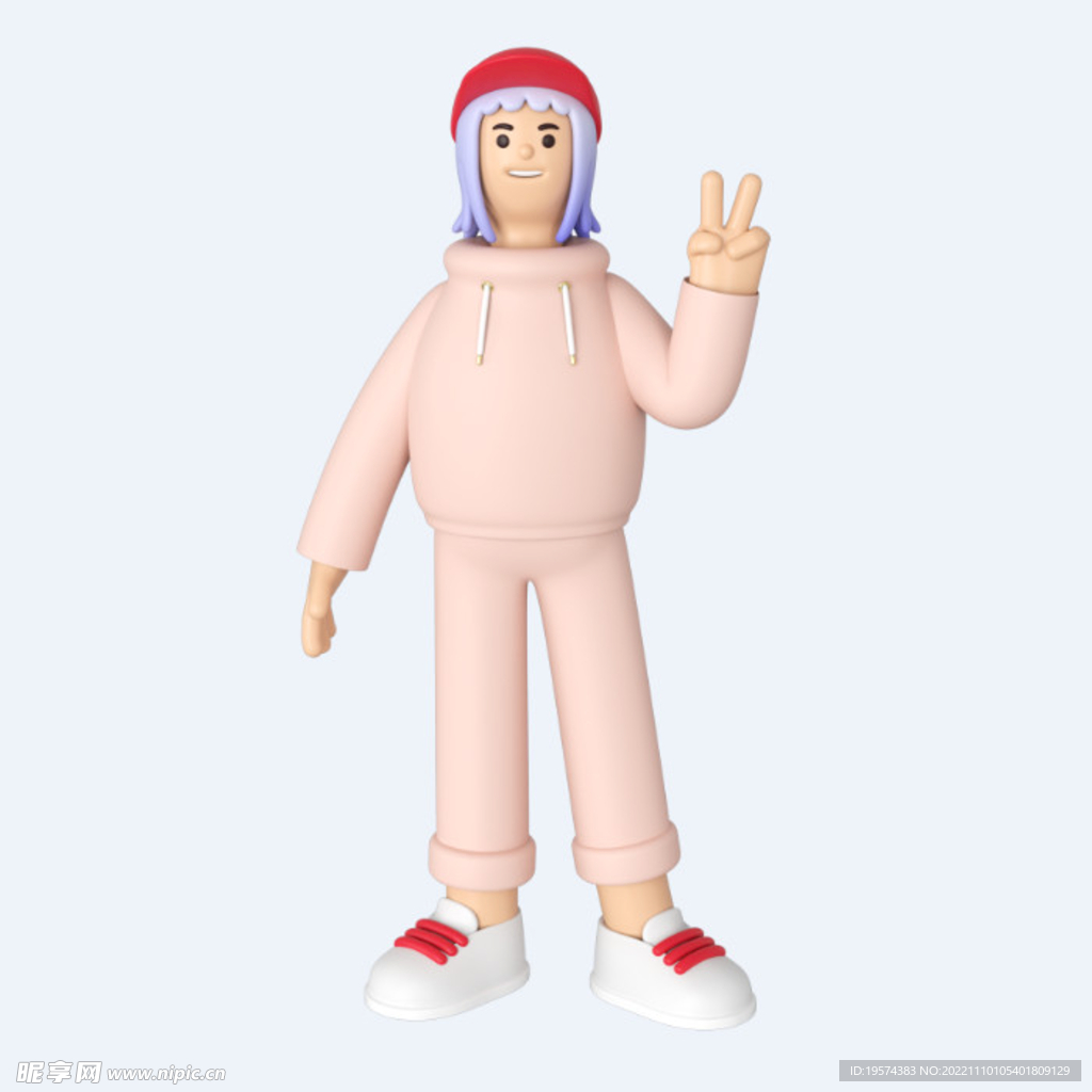 C4D模型 卡通人  
