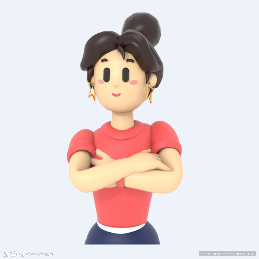 C4D模型 卡通人 