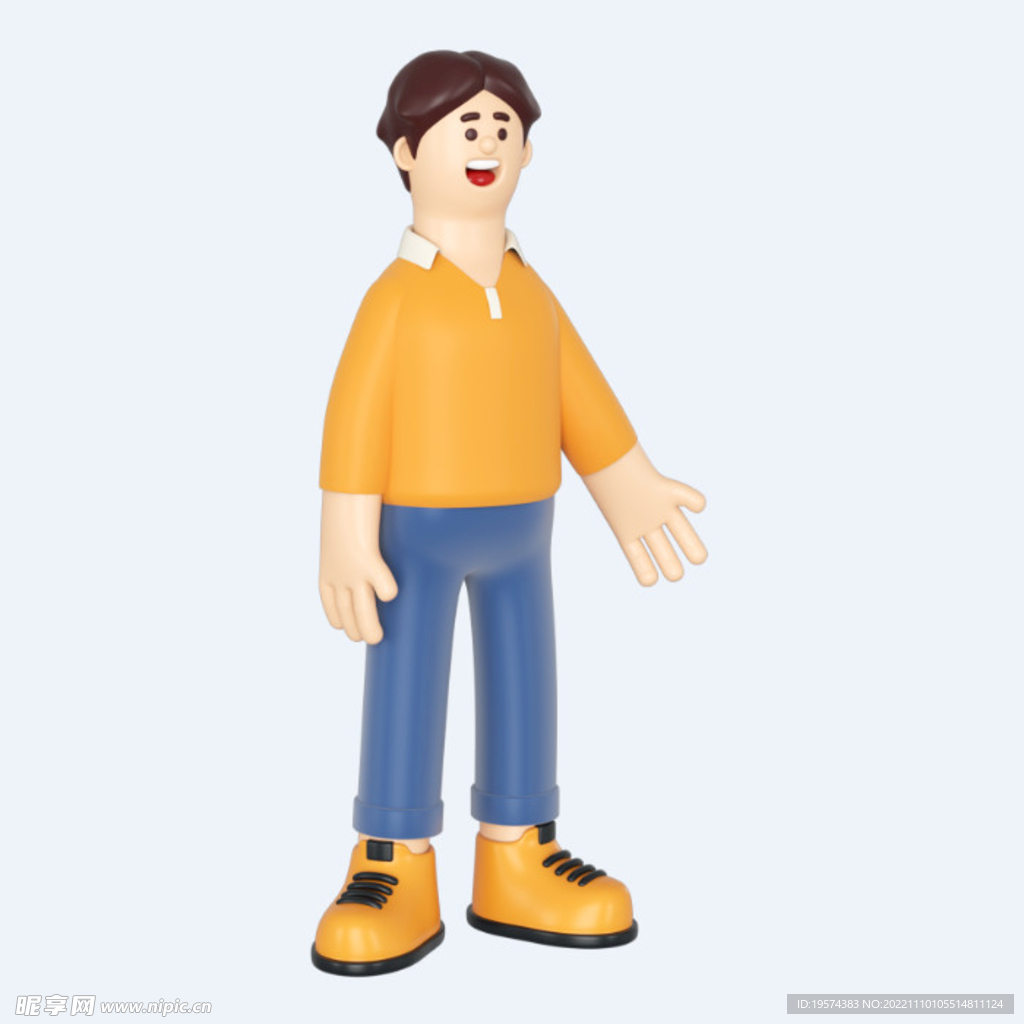 C4D模型 卡通人  