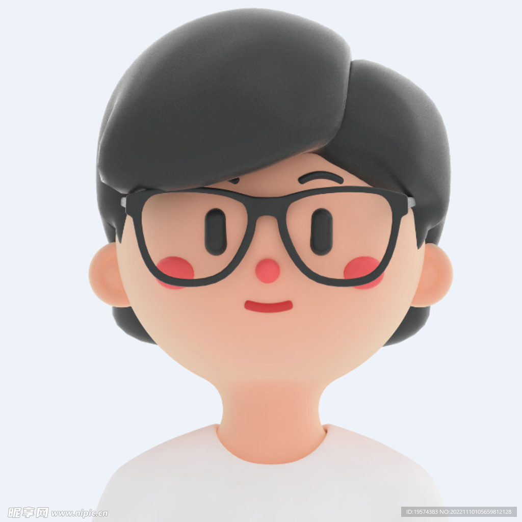 C4D模型 卡通人  