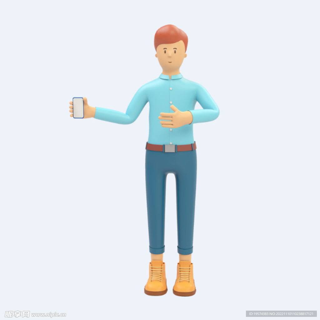 C4D模型 卡通人  