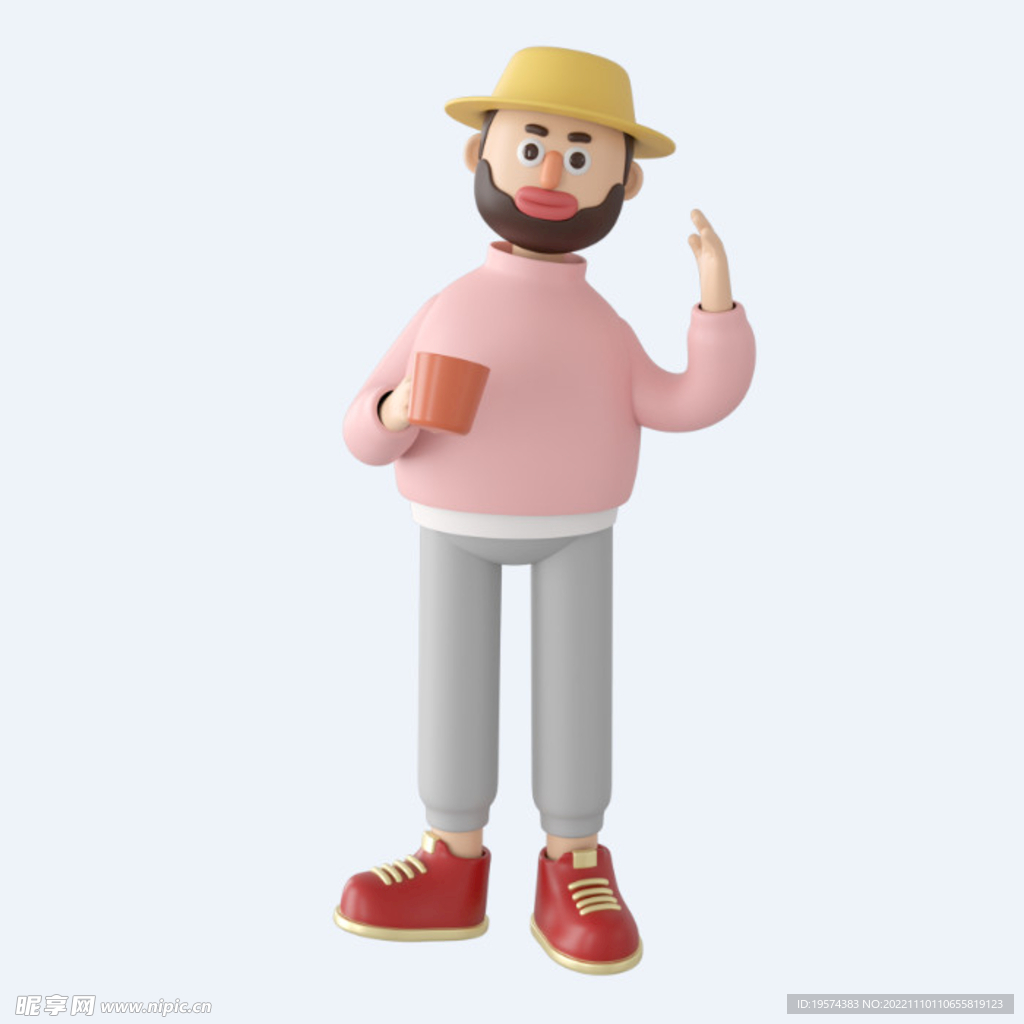 C4D模型 卡通人 