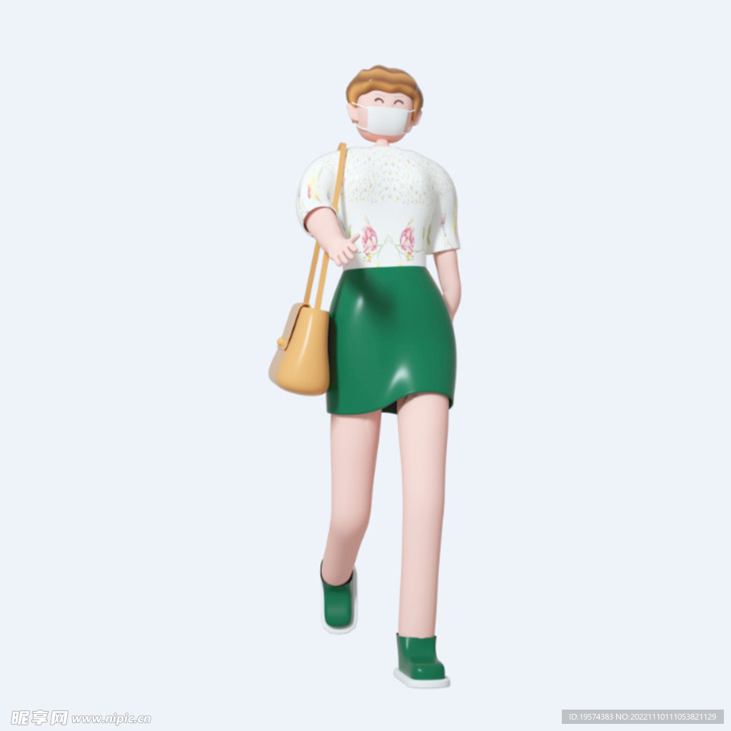 C4D模型 卡通人  