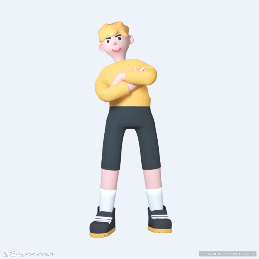 C4D模型 卡通人 