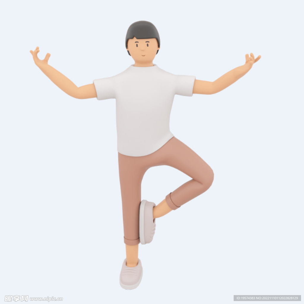 C4D模型 卡通人  