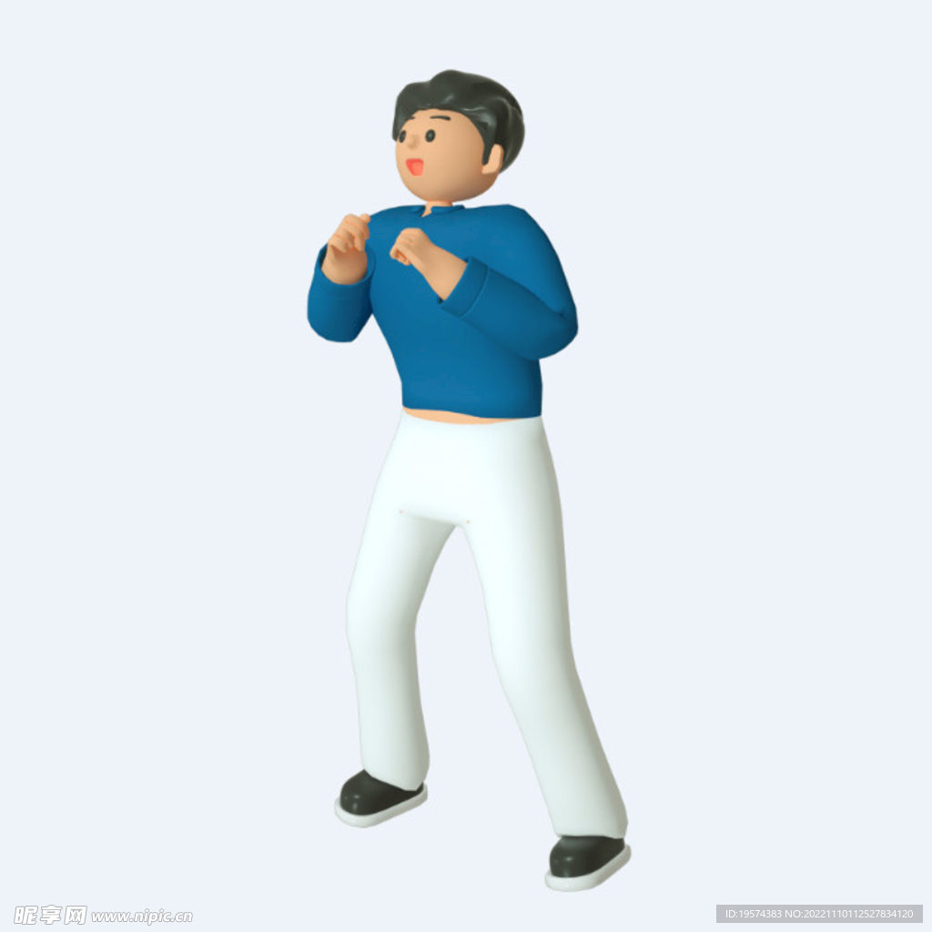 C4D模型 卡通人  