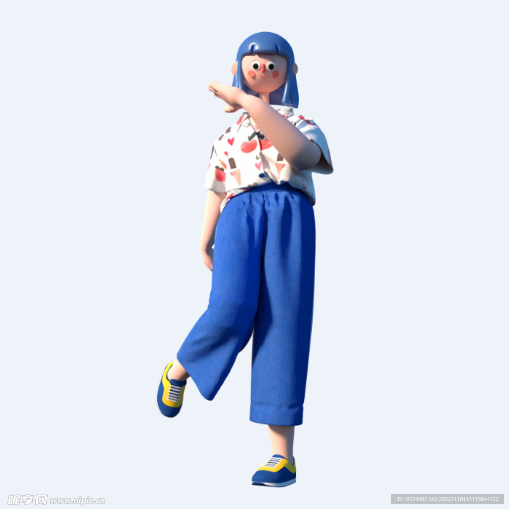 C4D模型 卡通人  