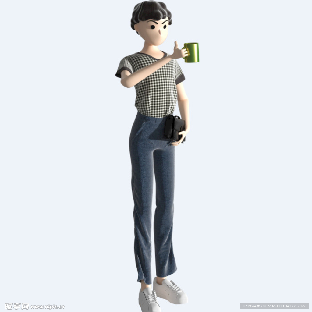 C4D模型 卡通人 