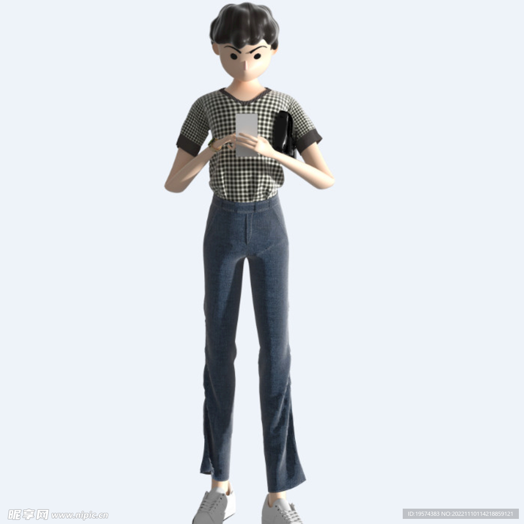 C4D模型 卡通人  